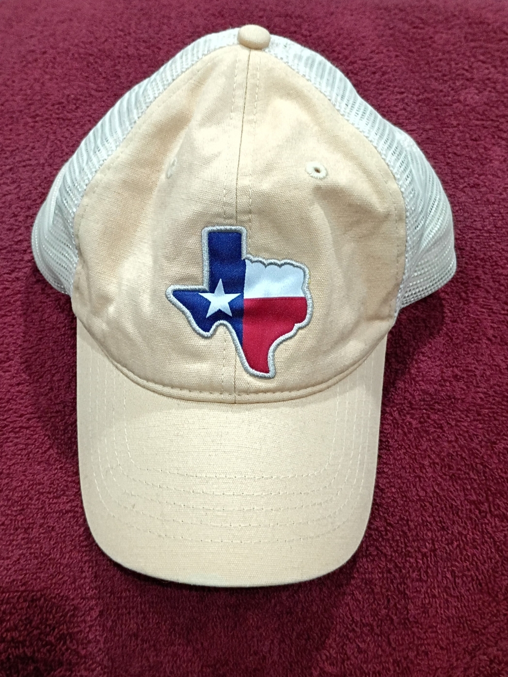 Beige Texas Patch Trucker Cap - Unisex